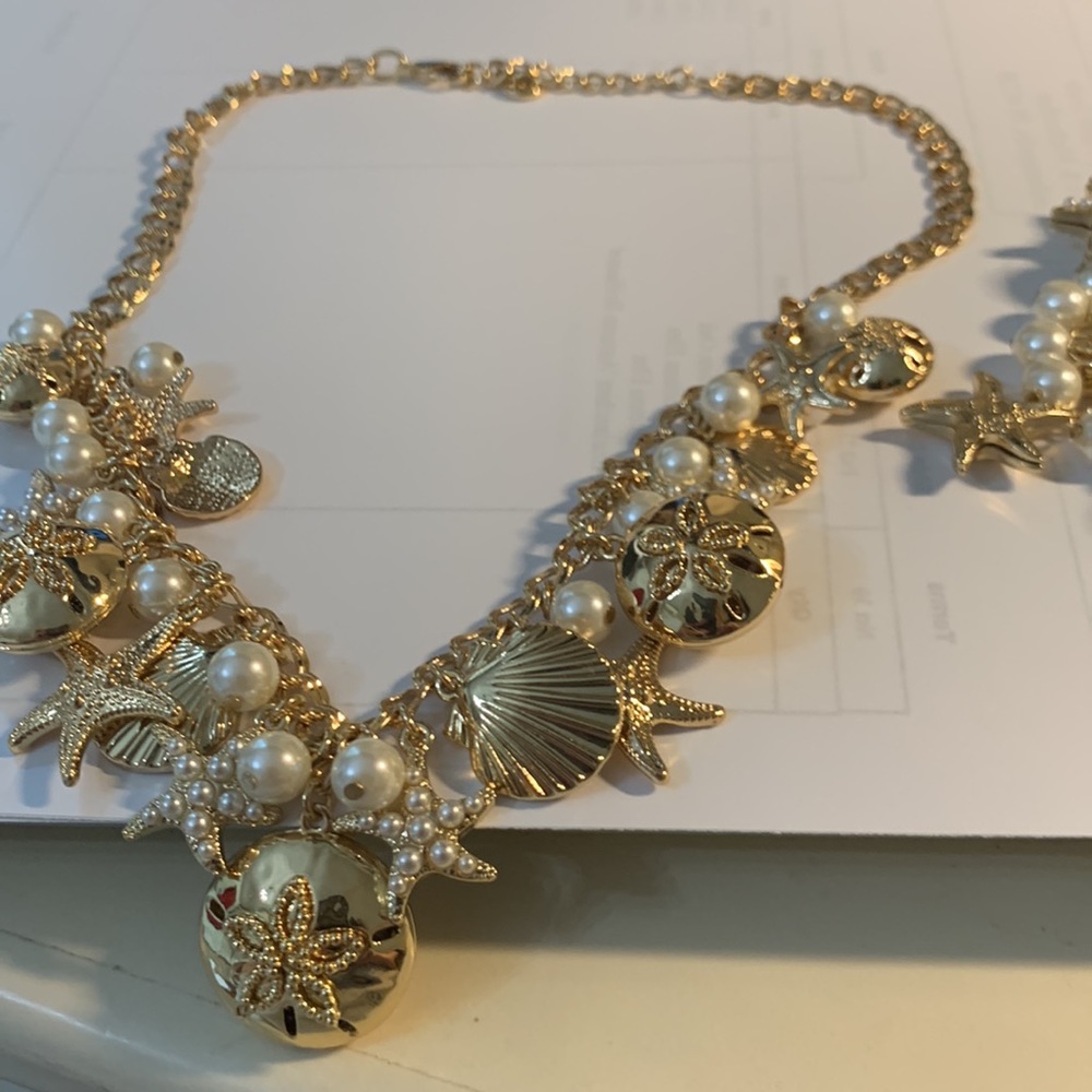 Macys NWOT never worn. No tarnish. Nautical necklace and bracelet set. - Picture 3 of 10
